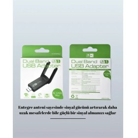 Resim Aesco AC1200 USB Wifi Adaptör - Lisinya 
