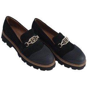 Resim Poletto Hakiki Deri Sıyah Loafer Düz 02 318 05-1901 Siyah 