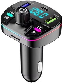 Resim hepsiibirarada GA04 PD20W Qualcomm 3.0 Hızlı Şarj Aleti RGB Renkli FM Transmitter MP3 Çalar Bluetooth 5.3 Çakmaklık 