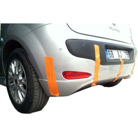 Resim Drs Tuning Fiat Punto Uyumlu Evo (2010 SONRASI) Arka Tampon Eki - Difüzör (PLASTİK) 