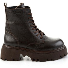 Resim Kahve Hakiki Deri Kadın Bot & Bootie K02678020903 Kahve 