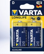 Resim Varta 4120 Longlife Alkalin Büyük Boy D Pil 2'li 