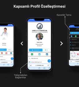 Resim Destade NFC ve QR Kod Özellikli Temassız Dijital Kartvizit 