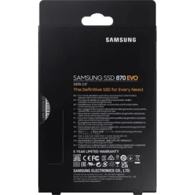 Resim Samsung 870 EVO 2.5" SSD 1TB 560-530MB/s Okuma Yazma Hızı Sata 3 Bağlantı Tipi 