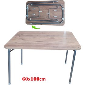 Resim Depolife Katlanır Ayaklı 60X100Cm Mutfak Yemek Masası Pratik Katlanır Ayak 