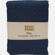 Resim Premier Home Jakar Retro Çift Kişilik Pike Lacivert 