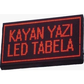 Resim Led Tabela 80x224cm Çift Taraflı Kırmızı Kayan Yazı-wifi 