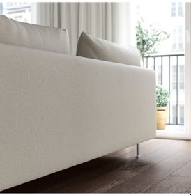 Resim 3'lü Kanepe, Fridtuna Açık Bej, Çift Kolçaklı 2Açık Ceviz 