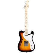 Resim SX STL/ASH/3TS Semi Hollow Body Telecaster Elektro Gitar (Sunburst) 