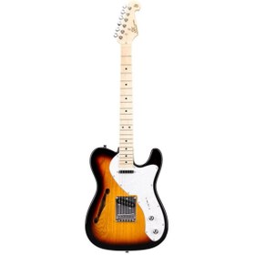 Resim SX STL/ASH/3TS Semi Hollow Body Telecaster Elektro Gitar (Sunburst) 