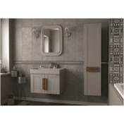 Resim Pierre Cardin Pıo Matt Mocha 70 Cm Banyo Dolabı (BOY DOLABI HARİÇ) 