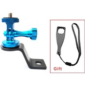 Resim Insta360 One/x2/r / Gopro Hero İçin Tuyu 10/9/8/7/6/5/4 Vida Tipi Motosiklet Bisiklet Kamera Montaj Tutucu - Mavi 
