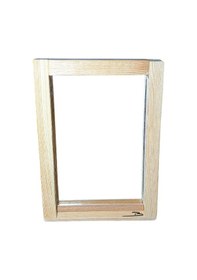 Resim Doğal ahşap Mini Masa Makyaj aynası masa üstü ayna sabit ayaklı 