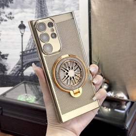 Resim for Samsung Galaxy S24 Ultra/S23 Ultra/S22 Ultra/S21 Ultra/S24 Plus/S23+/S22+/S24/S23/S22/note20 Ultra Uyumlu, Döner jiroskop braketi, Oyma işlemli, Kaplama telefon kılıfı, Ultra ince hissiyat, Lens koruması 