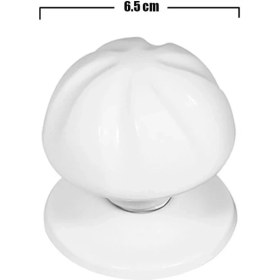 Resim Nobel - Gülyonca Kapı Tokmağı Topuzu Beyaz Renk 