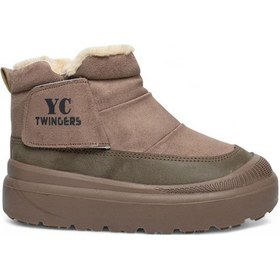 Resim Celira Twg İçi Kürklü Vizon Süet Kadın Bot & Bootie Nsb823 Vizon 