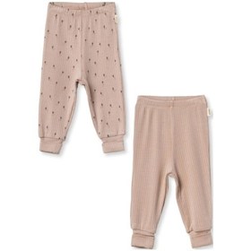 Resim Babycosy Organic Wear 2 Li Micro Modal Bebek Pantolon Ultra Yumuşak Premium Bebek Alt Set Nefes Alan Modal Kumaş Taş 