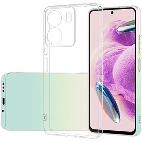 Resim Cupcase Xiaomi Redmi 13C Uyumlu Kılıf Zore Süper Silikon Kapak-Renksiz 