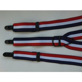 Resim Renkli Çizgili Bay Bayan Pantolon Askısı Çok Renkli 