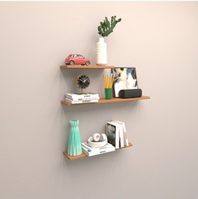 Resim Rafkestir 3 Lü Raf Set ( 60 - 50 - 40 ) Bambu ( Mat ) 