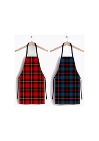 Resim Ays Home Ekoseli Chef Mutfak Önlüğü 2'li 