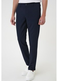 Resim Efor Slim Fit Waffle Kumaş Esnek Pamuk Lacivert Pantolon P 1168 Lacivert 
