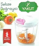 Resim Pratik Yakut 5 Bıçaklı Sebze Doğrayıcı Ipli Rondo Hızlı Doğrayıcı Büyük Boyykt3117 