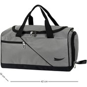 Resim barberri Tam Astarlı Çok Gözlü Termal Bölmeli Ayakkabılık Bölmeli Spor ve Seyahat El ve Omuz Çantası 42 CM 