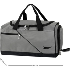 Resim barberri Tam Astarlı Çok Gözlü Termal Bölmeli Ayakkabılık Bölmeli Spor ve Seyahat El ve Omuz Çantası 42 CM 