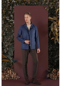 Resim Ka 080 Slim Fit Havacı Mavi Spor Kaban Mavi 