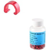 Resim motosergen Bisiklet Kablo/Hortum Klipsi - TOOPRE, C-Klips, Alüminyum, Kırmızı, 10'lu Bisiklet Kablo Kelepçesi 