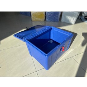 Resim Motosiklet Pizza Servis Çantası Mavi 90 Litre Köşeli Mavi 