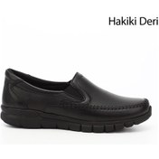 Resim Gönderi R Kadın Siyah Dolgu Taban Hakiki Deri Comfort Ayakkabı Ddza82842012 Siyah 