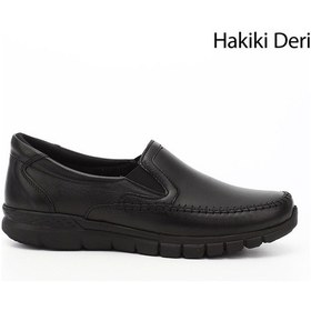 Resim Gönderi R Kadın Siyah Dolgu Taban Hakiki Deri Comfort Ayakkabı Ddza82842012 Siyah 