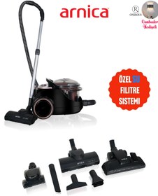 Resim Arnica Patentli özel sistemli Rosegold Sulu Elektrik Süpürgesi, Yıkanabilir HEPA 13 filtre 2400W 