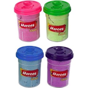 Resim Kinetik Kum 4 Renk 800 G 1 Paket Oyun Kumu 4 Lü Okul Öncesi Kreş Hobi Aktivite 