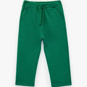 Resim Erkek Bebek Pamuklu Beli Bağcıklı Basic Şardonlu Eşofman Altı 