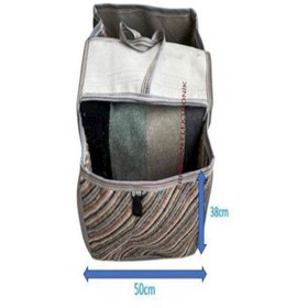 Resim ERPİLSAN ELEKTRONİK HEYBE BÜYÜK 2 GÖZLÜ HALI HEYBE MOTOSİKLET SCOOTER - CG-CUB UYUMLU 50CMx38CMx95CM 