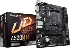 Resim A520m-h Amd A520 5000 Mhz (OC) Ddr4 Soket Am4 Matx Anakart Gigabyte