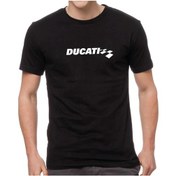 Resim Ducati Bayrak Flag Tasarım Motorcu Tişörtü Beyaz 