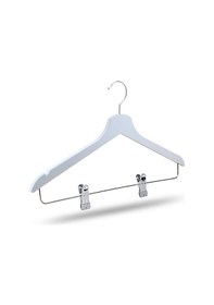 Resim Nyn Ahşap Askı Mandallı Gömlek Etek Askısı Beyaz Renk 6 Adet 