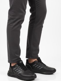 Resim WALKWAY Siyah Bağcıklı Hafif Esnek Erkek Spor Ayakkabı Nereus M 