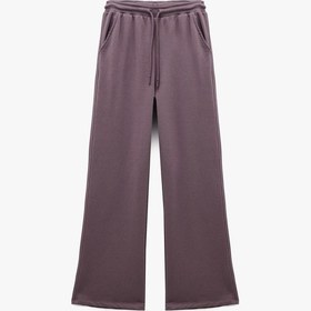 Resim Koton Rahat Kalıp Cep Detaylı Beli Bağcıklı Geniş Paça Eşofman Altı Mor 6wal40128ık Mor 