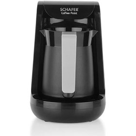 Resim Schafer 2SE100-25002-SIY02 Coffee Point 500 W Siyah Türk Kahve Makinesi 