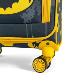 Resim Yarasa Desenli 4 Tekerlekli Çocuk Valizi, Eğlenceli Seyahat Arkadaşı - Yarasa Desenli 