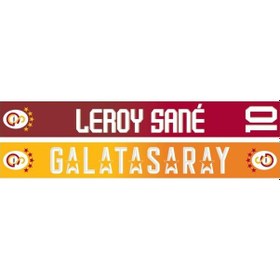 Resim Galatasaray Leroy Sane Welcome Şal Atkı - U251498-10889 Sarı - Kırmızı 