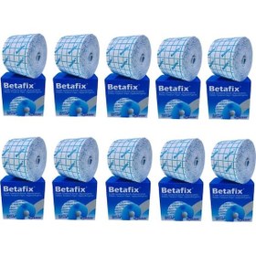 Resim Betafix Esnek Sabitleme Bandı Fix Flaster Bant 10m x 5cm 10 Adet 