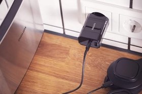 Resim PHILIPS DLP2621/12 - USB şarj cihazı - Type-C ve USB-A çıkışları - 30 W hızlı şarj - siyah 
