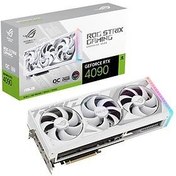 Resim ASUS GEFORCE ROG-STRIX-RTX4090-O24G-WHITE 24GB GDDR6 384BIT 2XHDMI 3XDP EKRAN KARTI 