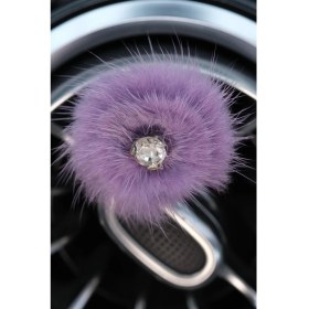 Resim Tasarım Arabam Tüylü Tane Taşlı Klima Süsü Seçenekleri 